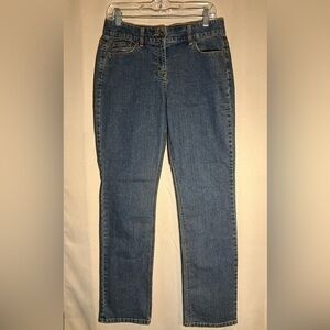 Vintage Tapemeasure Size 10 Straight Leg Blue Denim High Rise Jeans